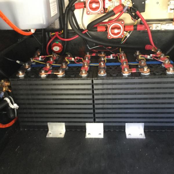 400 amps worth of lithium ion batteries