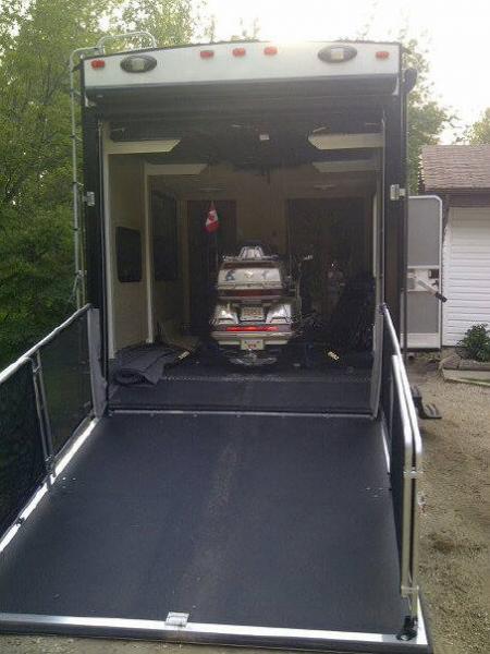 Goldwing strapped in for Kelowna trip